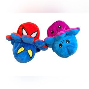 Reversible Octopus Plush lot of 2